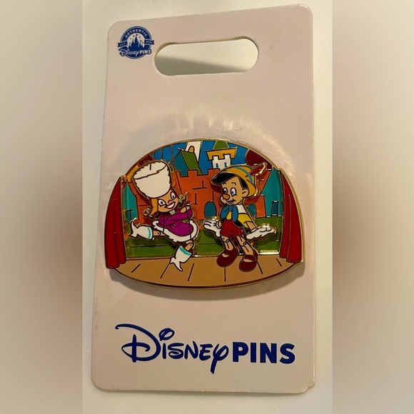 Disney Pinocchio & Puppet Girl Dancing Pin - NEW - Picture 1 of 4